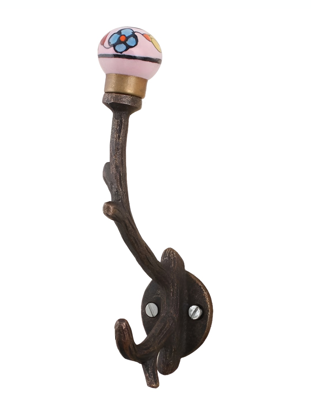 

Indianshelf Pink & Brown Tree Floral Wall Hooks Key Holder
