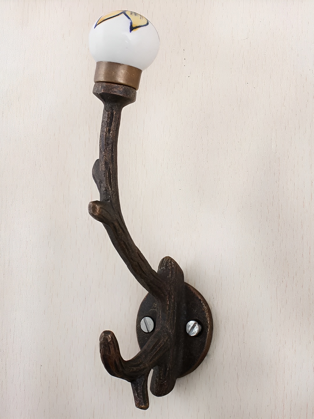 

Indianshelf Yellow & Brown Leaf Tree Wall Hook