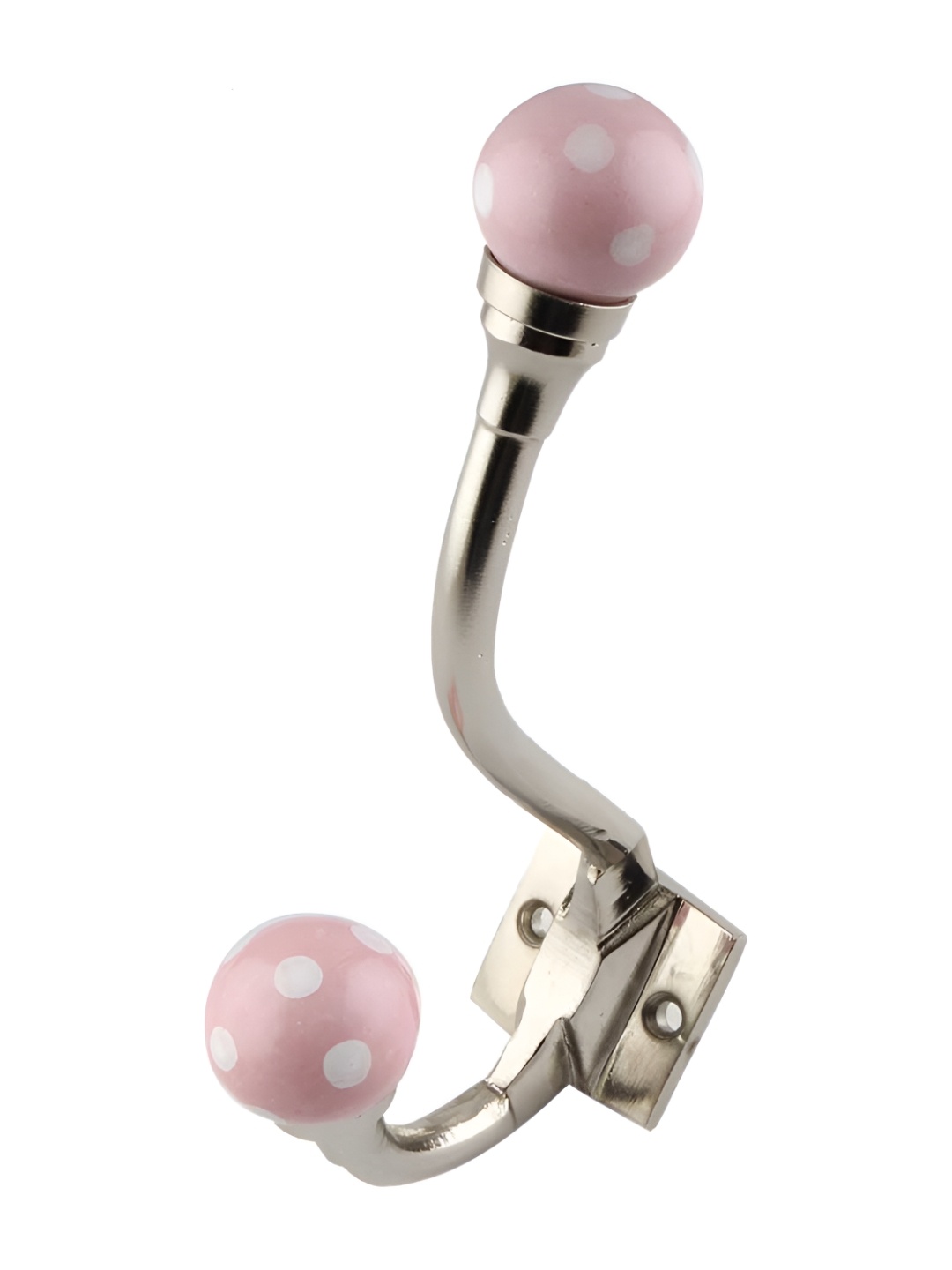 

Indianshelf Pink Dotted Wall Hooks Key Holder
