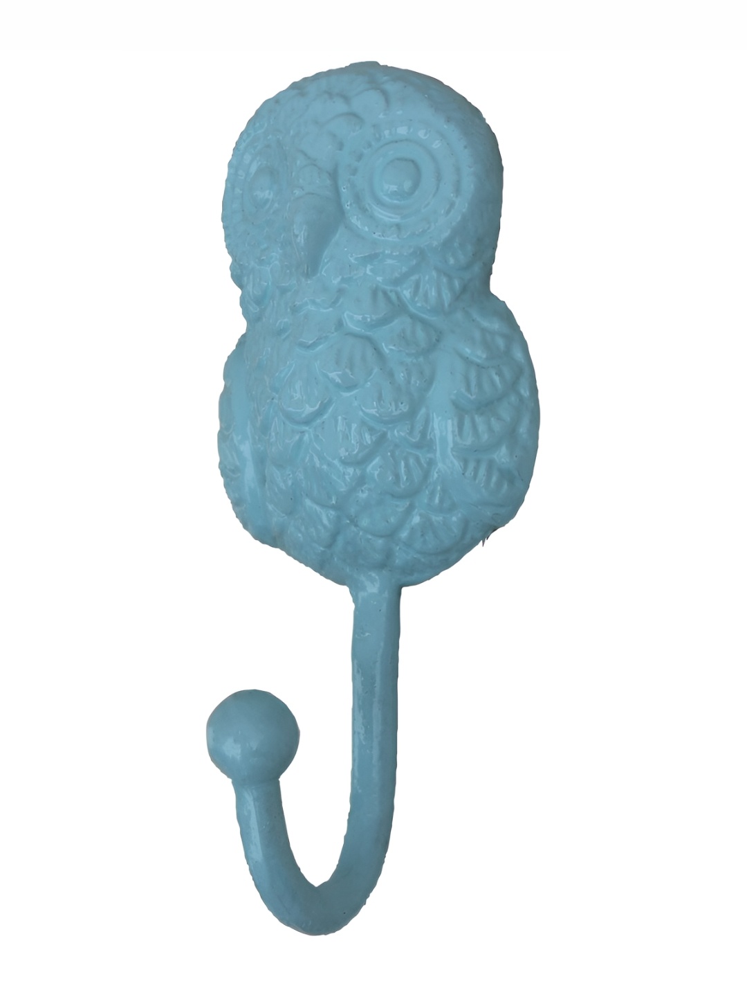 

Indianshelf Blue Owl Shaped Wall Hook Key Holder