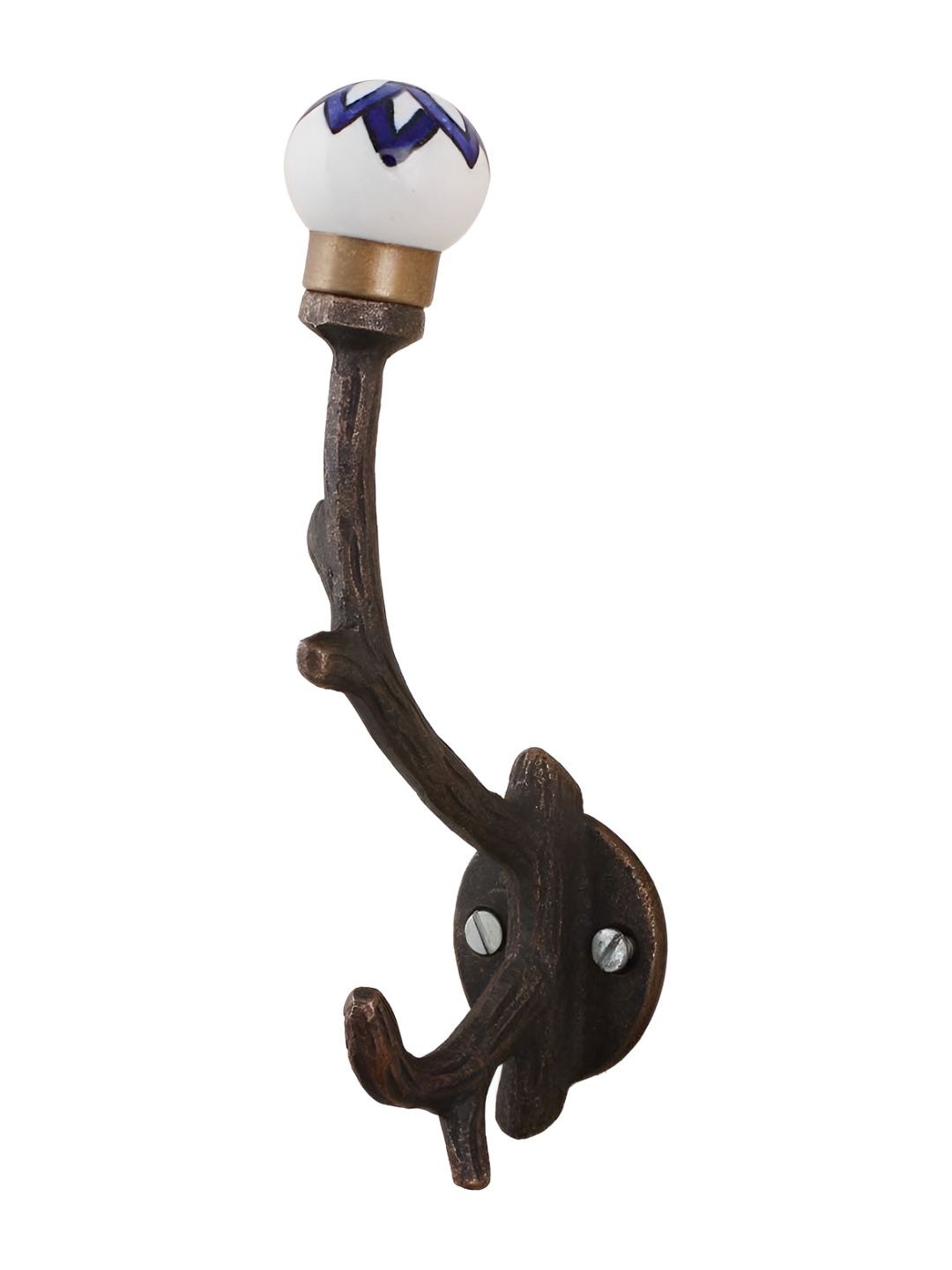 

Indianshelf Blue & Beige Floral Tree Wall Key Holder