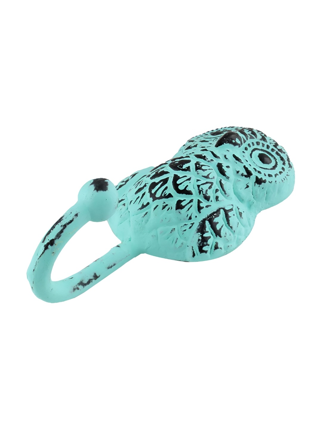 

Indianshelf Green Textured Owl Shaped Wall Hook Key Holder