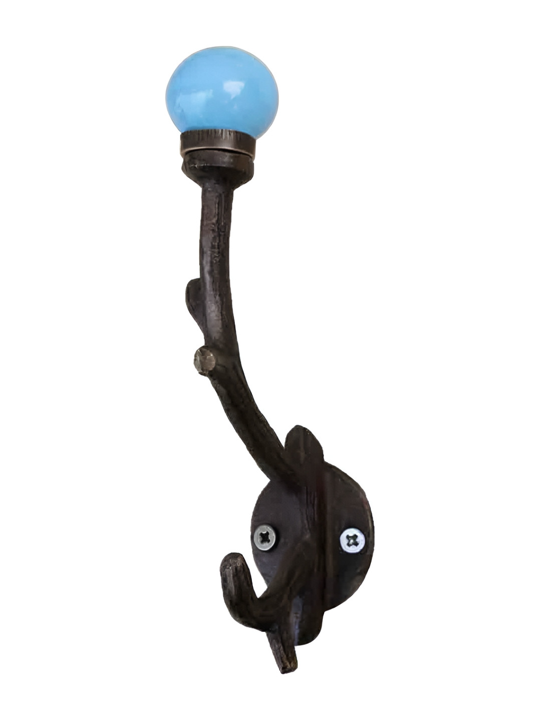 

Indianshelf Turquoise Blue Ceramic Tree Wall Hooks Key Holder