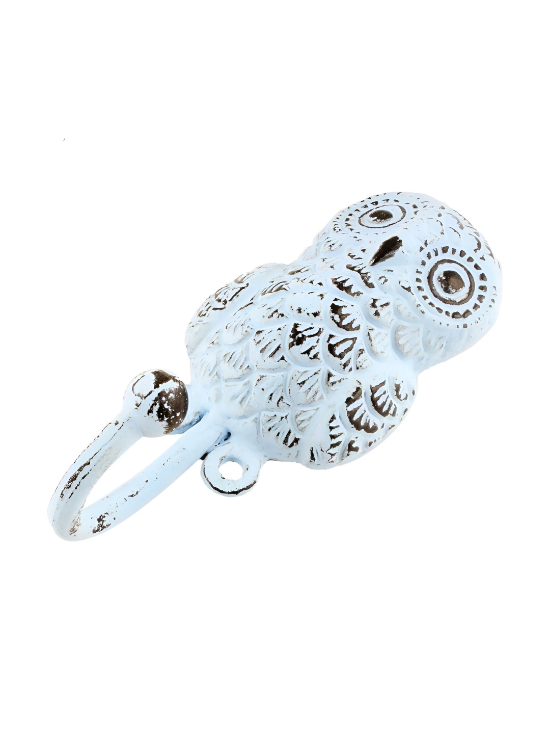 

Indianshelf Sky Blue Owl Iron Wall Hooks Key Holder