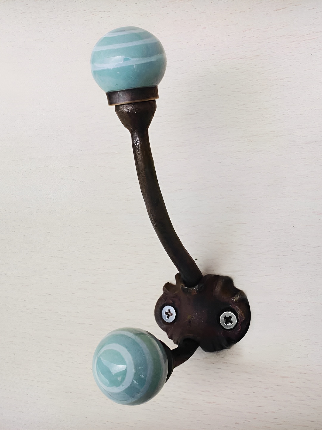 

Indianshelf Green Ceramic Rack Wall Hooks Key Holder