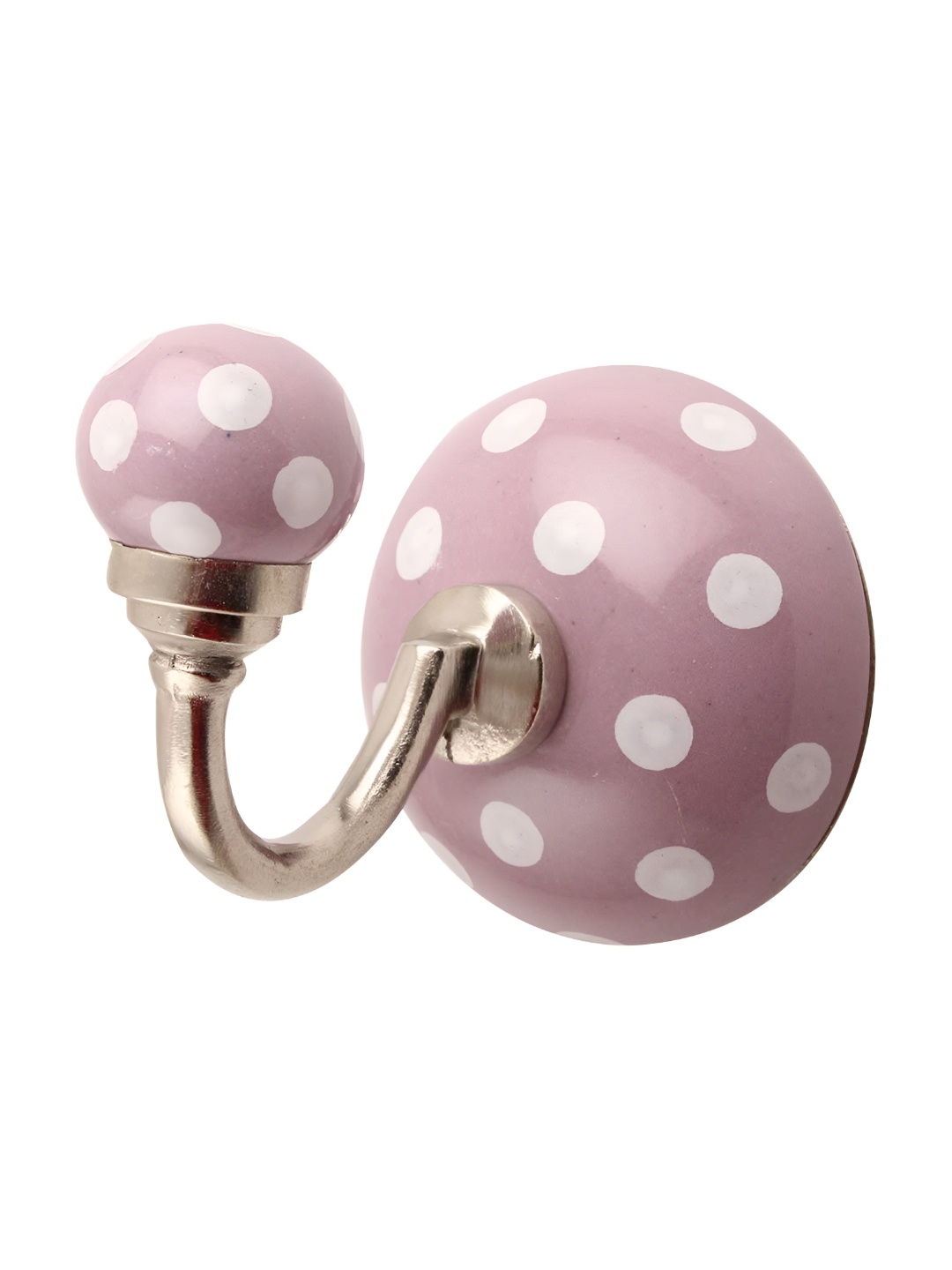 

Indianshelf Lavender Ceramic Dotted Wall Hooks Key Holder