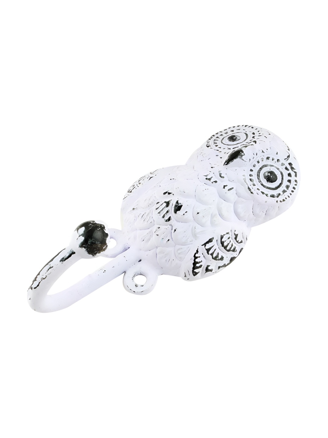 

Indianshelf White Iron Owl Wall Hooks Key Holder