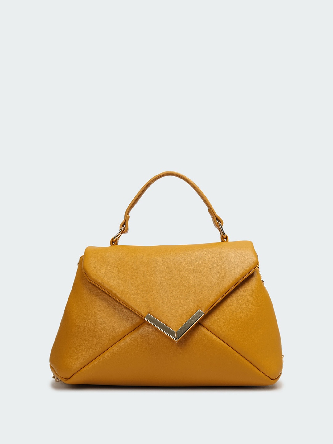 

max PU Swagger Handheld Bag, Yellow