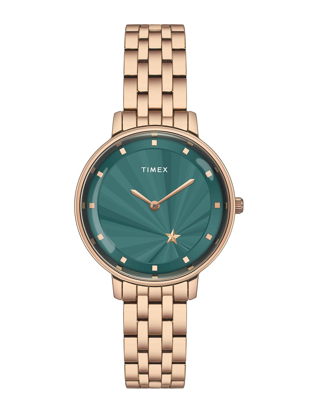 

Timex Women Stainless Steel Bracelet Style Straps Analogue Watch TWEL19103, Green