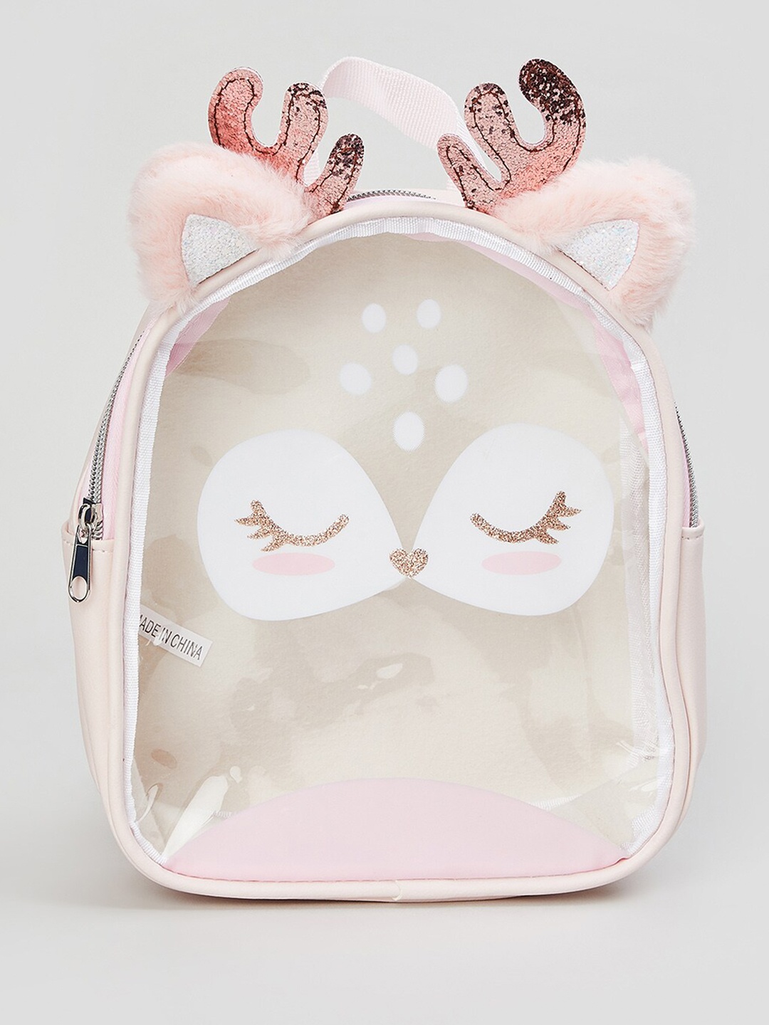 

max Girls Graphic Printed Backpack, Pink