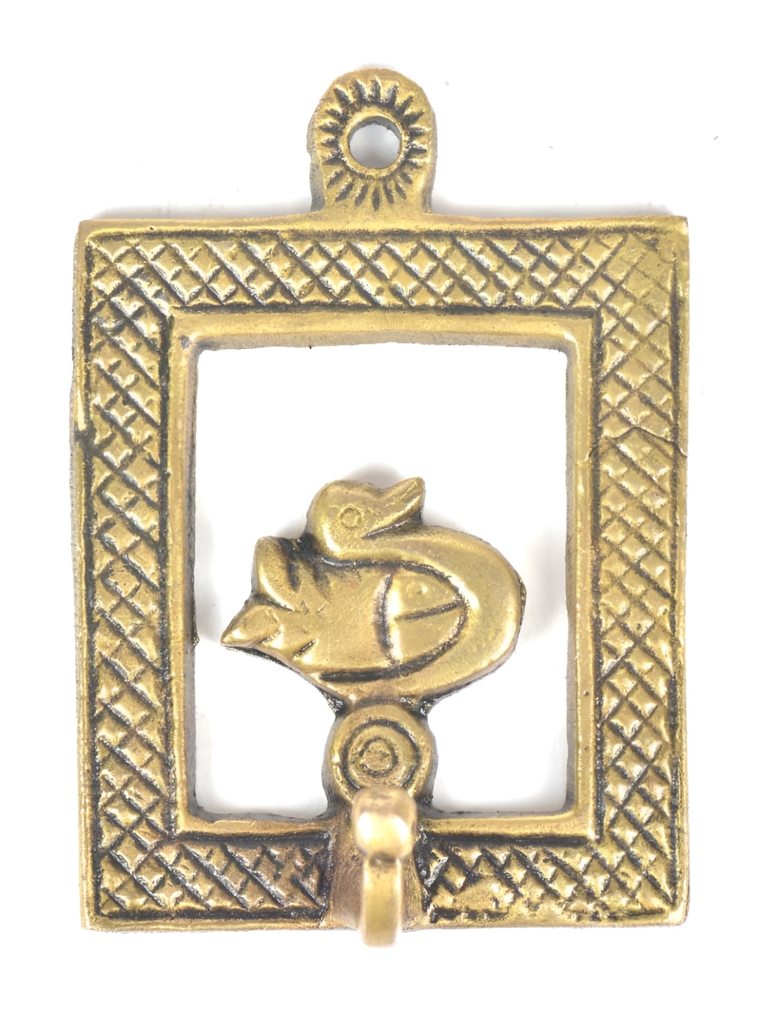 

Indianshelf Beige Duck Brass Wall Hook