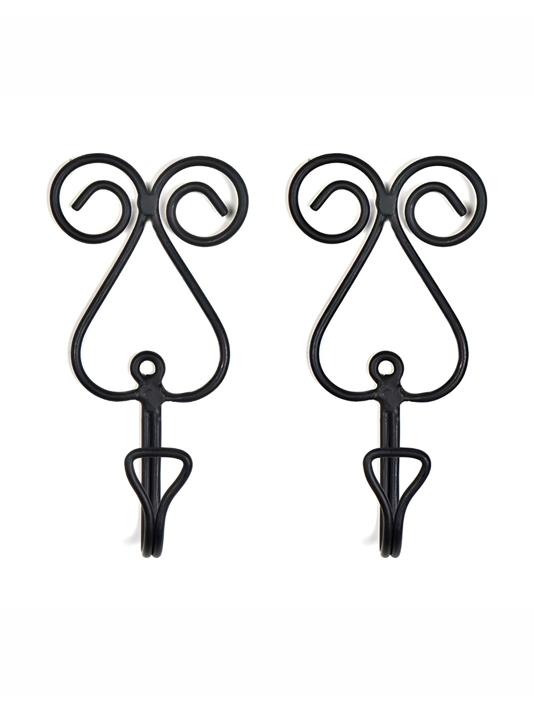 

Indianshelf Black Heart Wall Hooks Key Holder