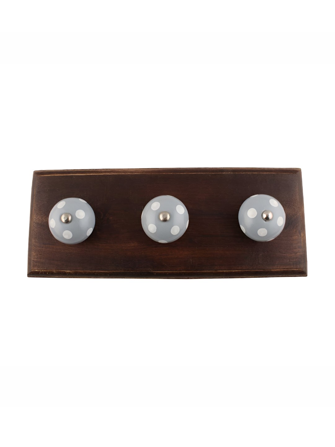 

Indianshelf Grey Dotted Wall Hooks Key Holder