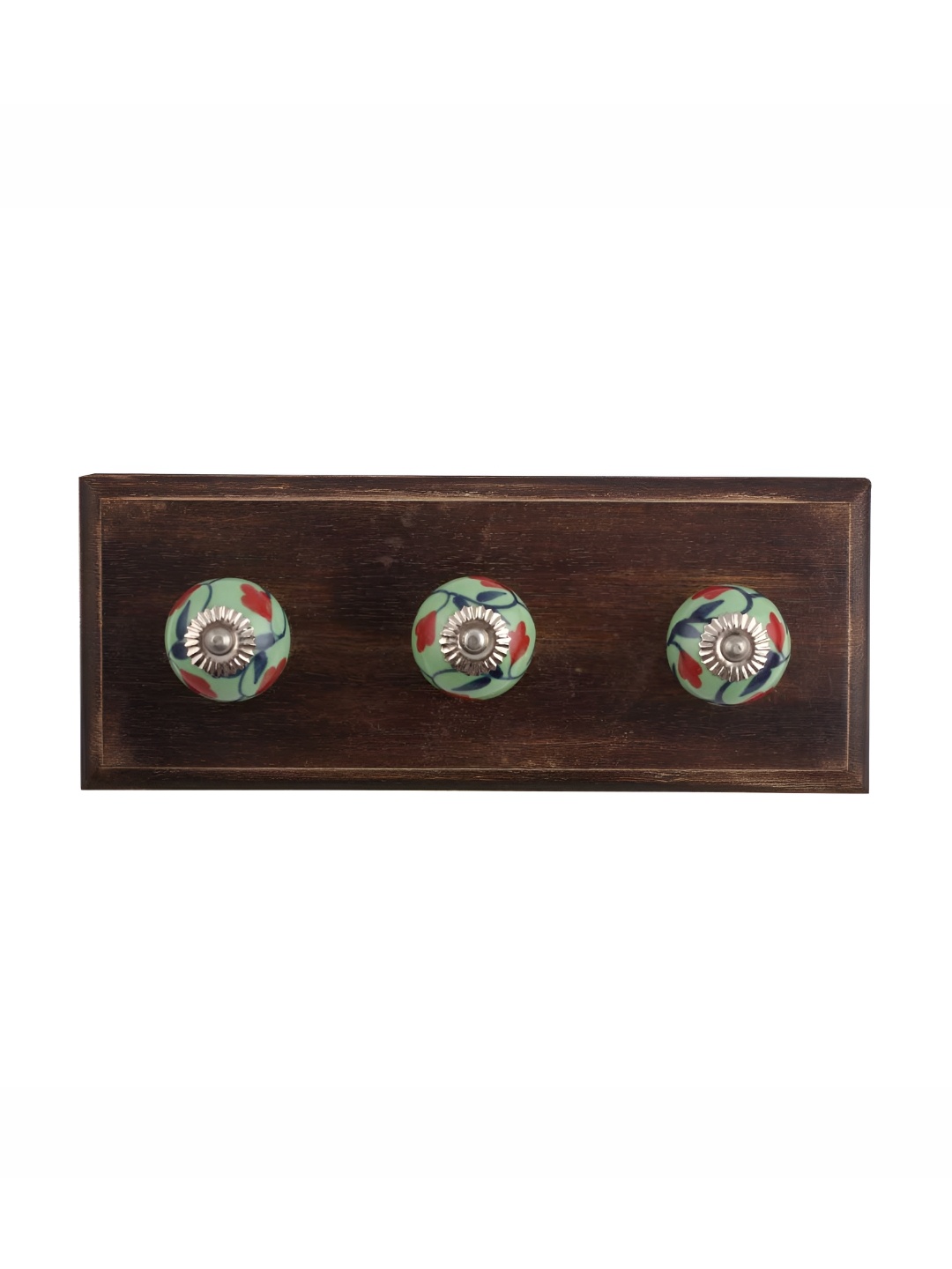 

Indianshelf Red Wooden Anthurium Wall Hooks Key Holder