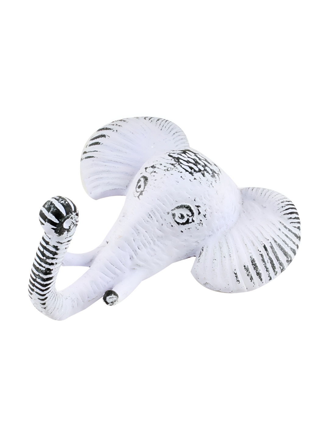 

Indianshelf White Iron Elephant Wall Key Holder