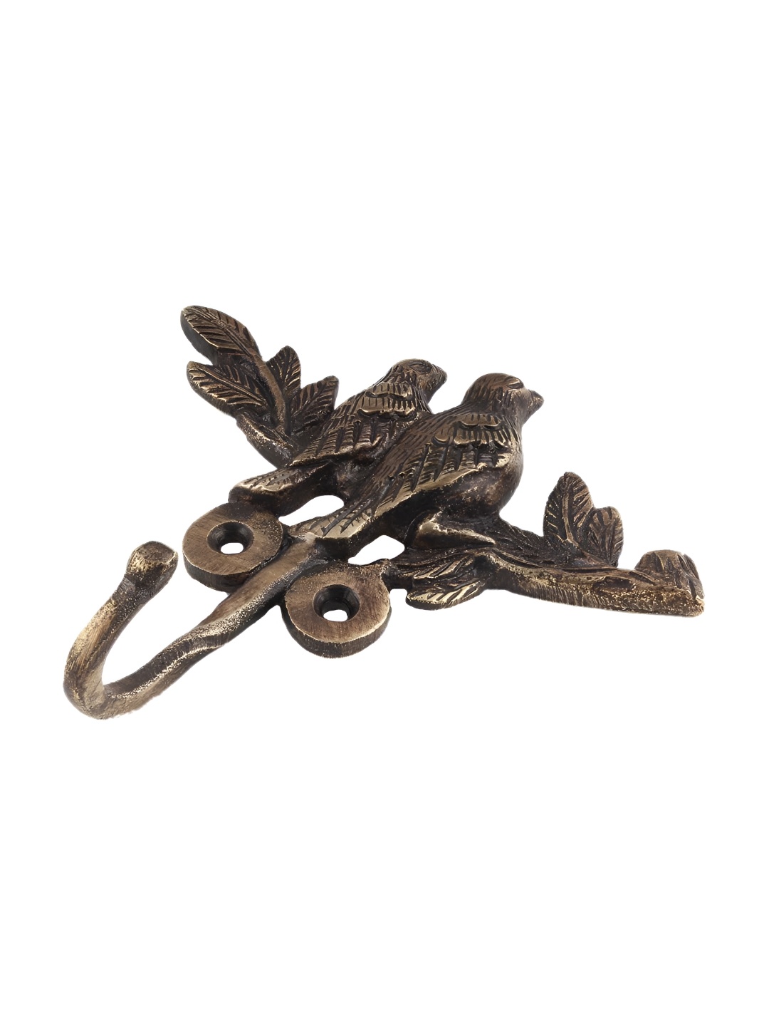 

Indianshelf Textured Brass Birds Shaped Key Holder, Copper