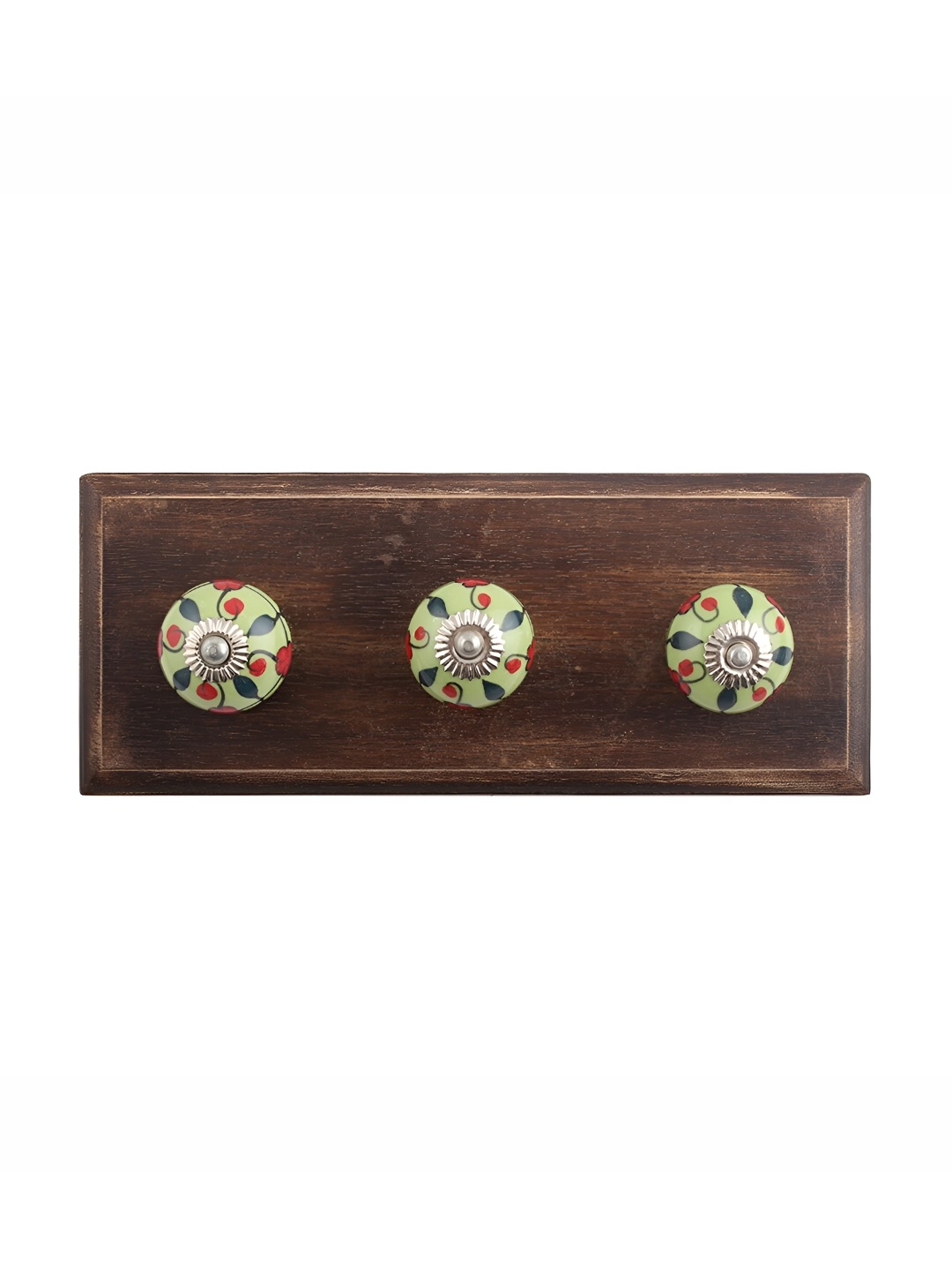 

Indianshelf Green & Brown Bouquet Wall Hooks Key Holder