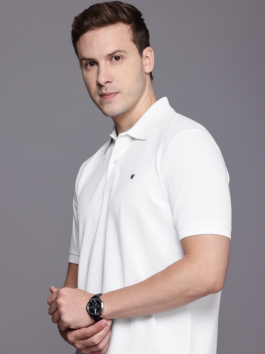 

Louis Philippe Polo Collar T-shirt, White