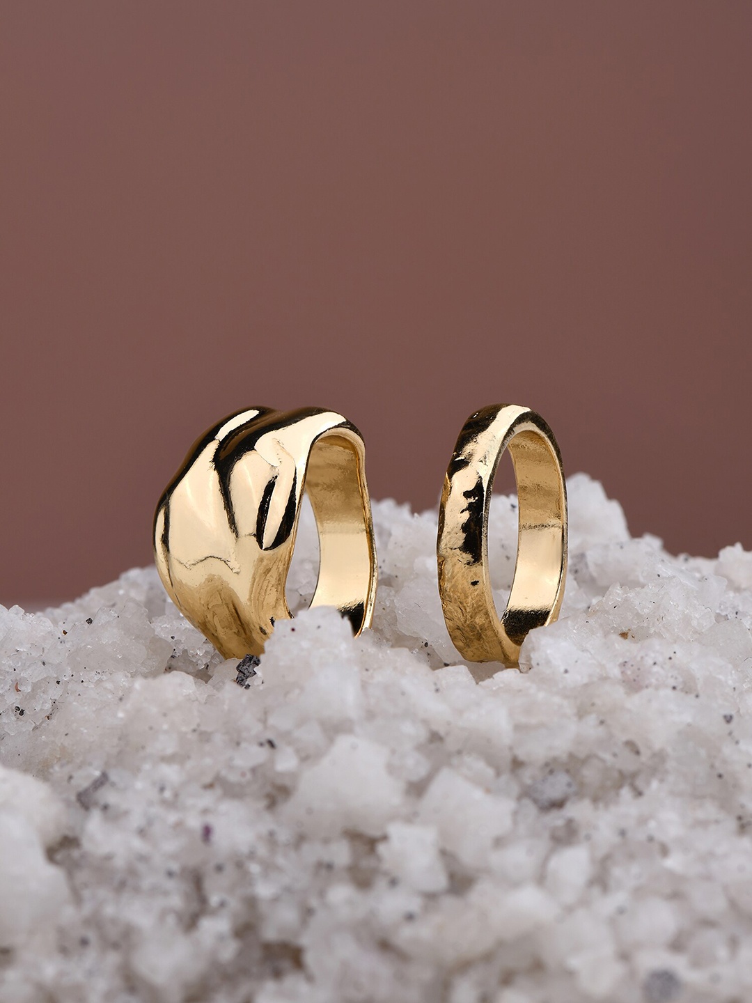 

Accessorize Set Of 2 Gold-Plated Finger Rings