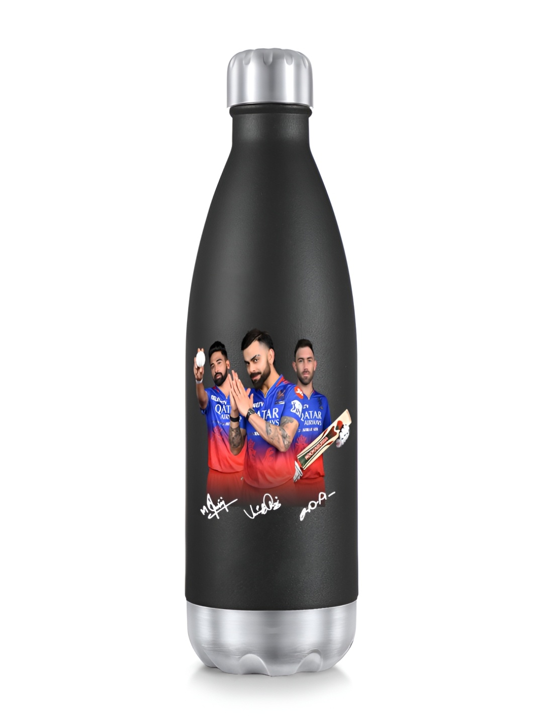 

Pexpo Black Stainless Steel Double Wall Vacuum Water Bottle 1 L