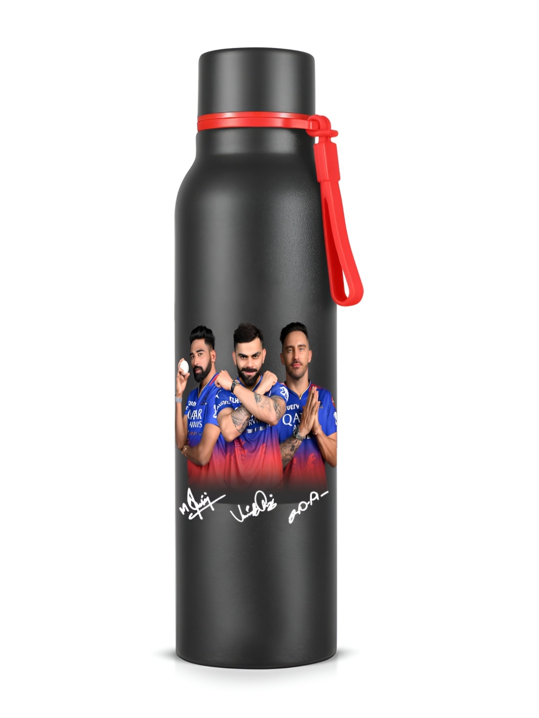 

Pexpo Black & Red Stainless Steel Double Wall Vacuum Water Bottle 700 ml