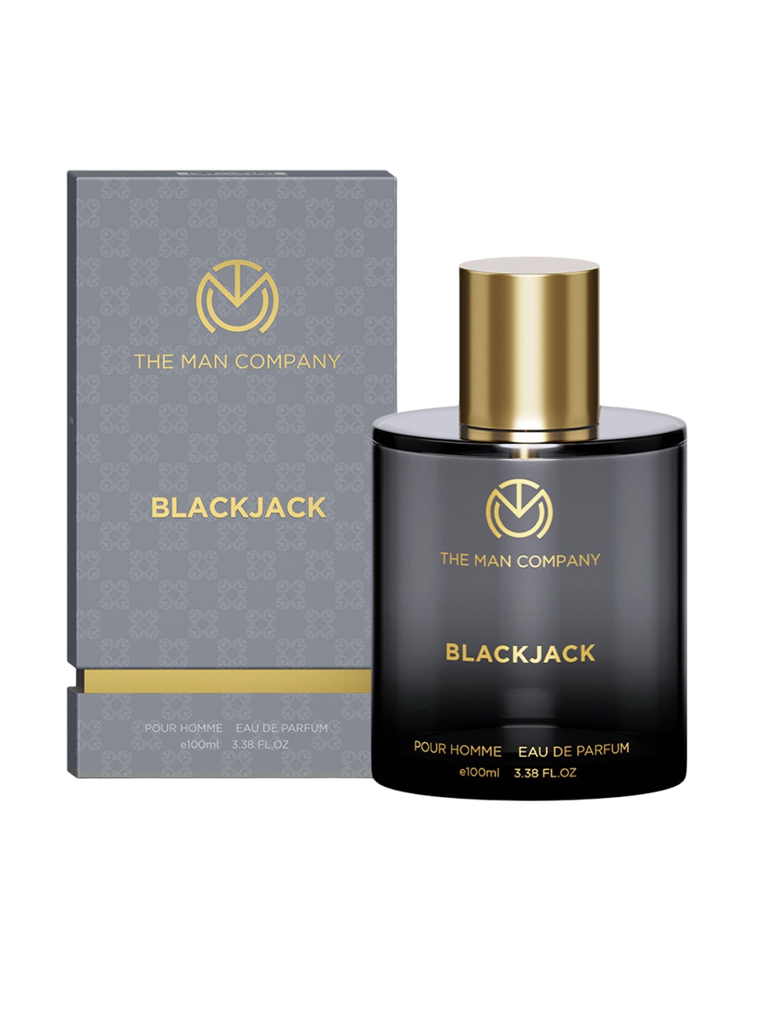 

THE MAN COMPANY Men Blackjack Long Lasting Eau De Parfum - 100 ml, Grey