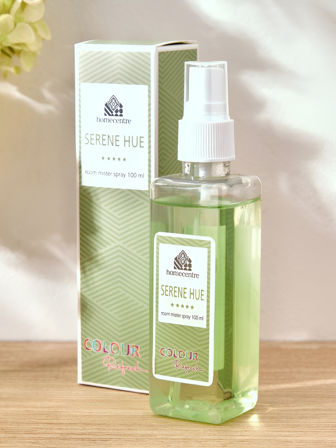 

Home Centre Colour Refresh Green Serene Hue Sea Breeze Room Mister Spray 100ml