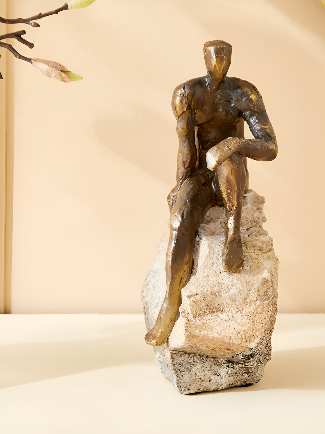 

Home Centre Copper-Toned & Beige Figurine Showpiece