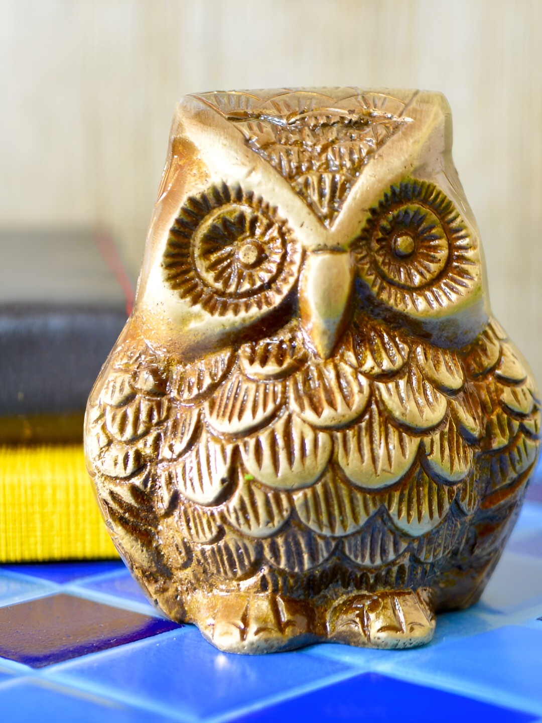 

Aakrati Brown Figurine Owl Showpiece