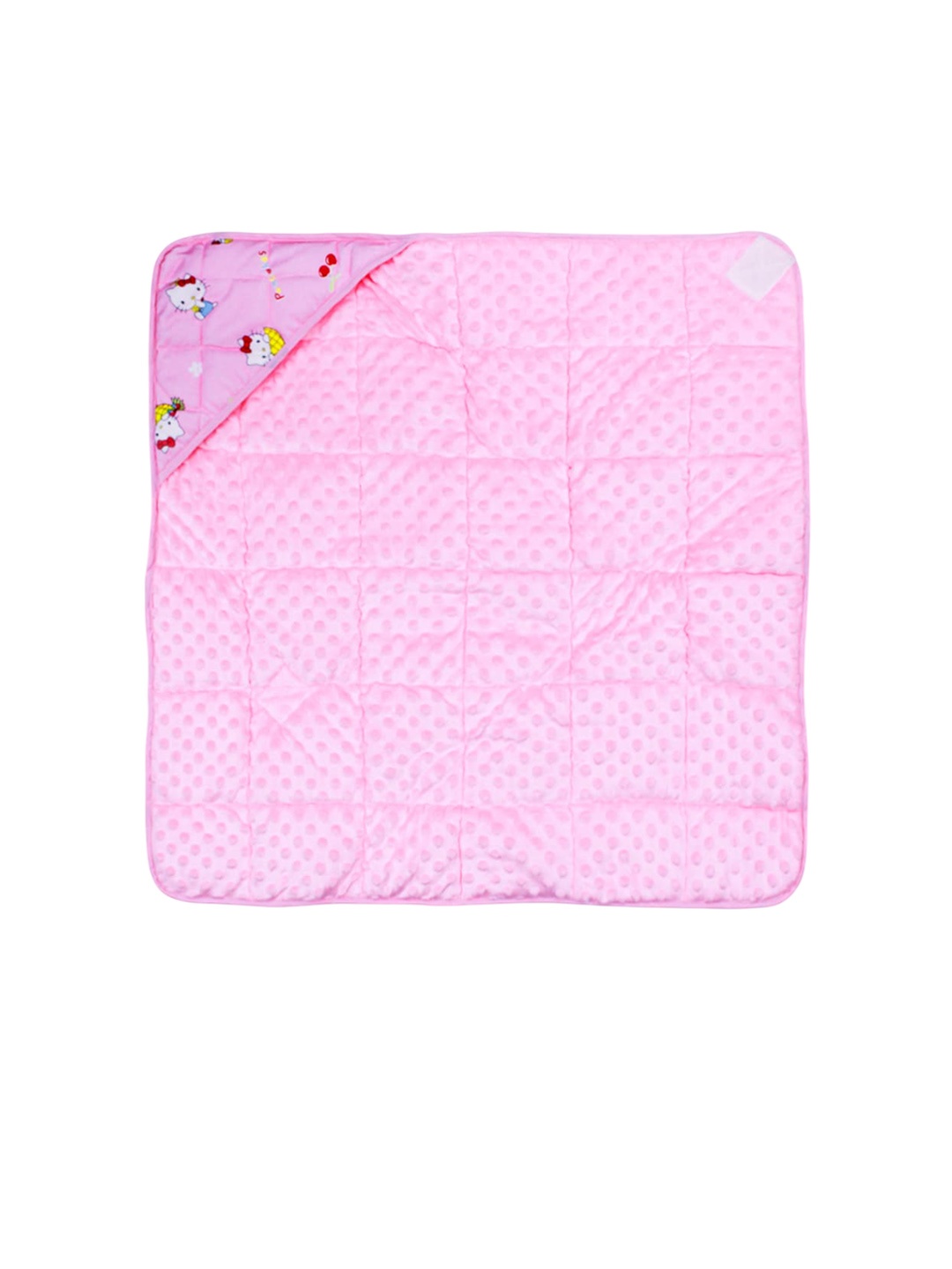 

Born Babies Infants Printed Cotton 2 In 1 Baby Sleeping Bag, Pink