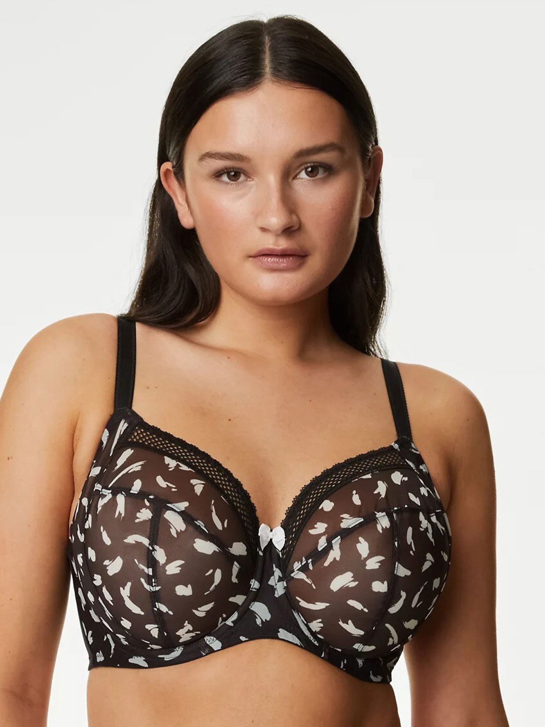 

Marks & Spencer Abstract Full Coverage Underwired Bra All Day Comfort, Black