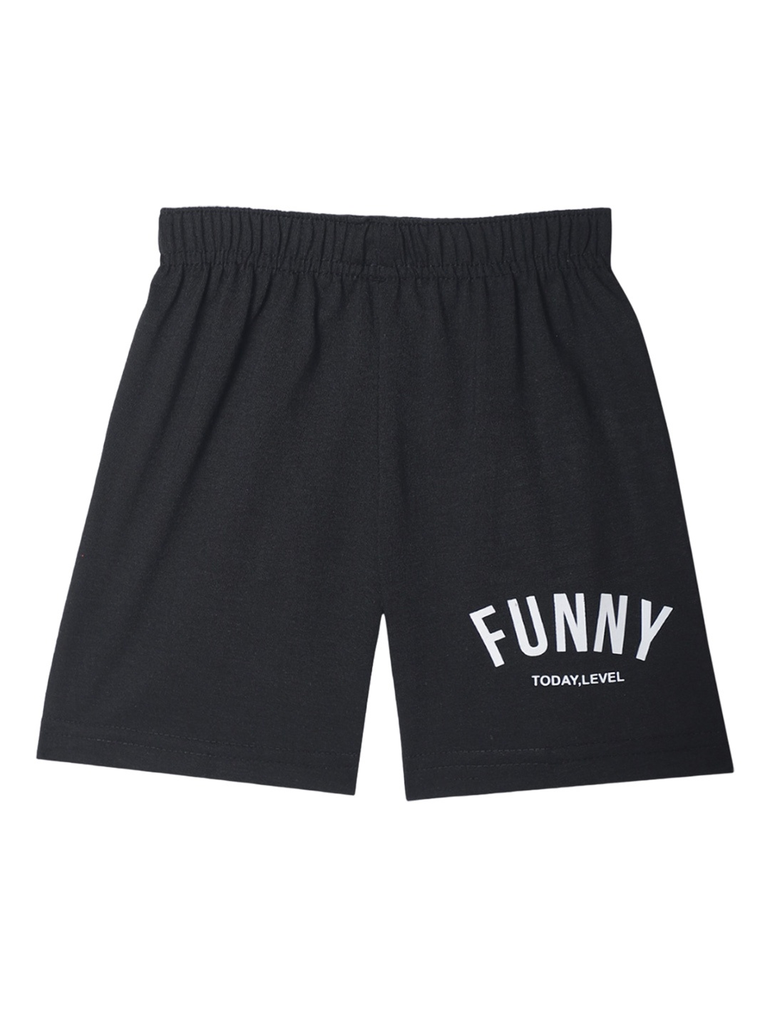 

MACK JONNEY Kids Printed Regular Fit Shorts, Black