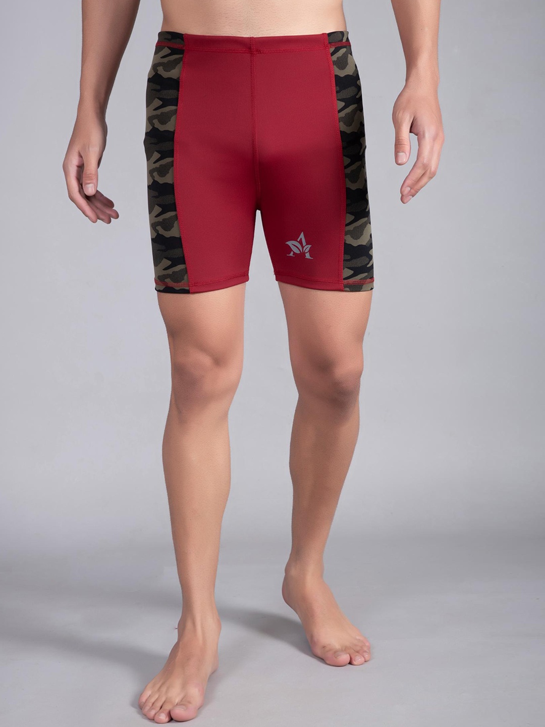 

Apraa & Parma Men Printed Swim Shorts, Red