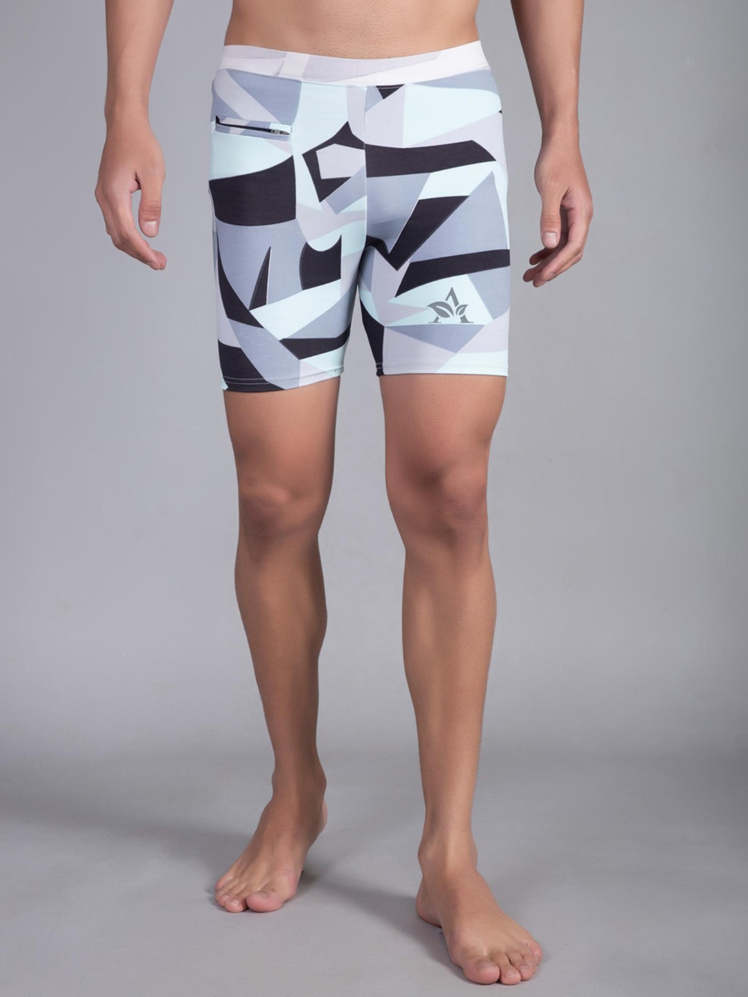 

Apraa & Parma Men Printed Swim Shorts, Black