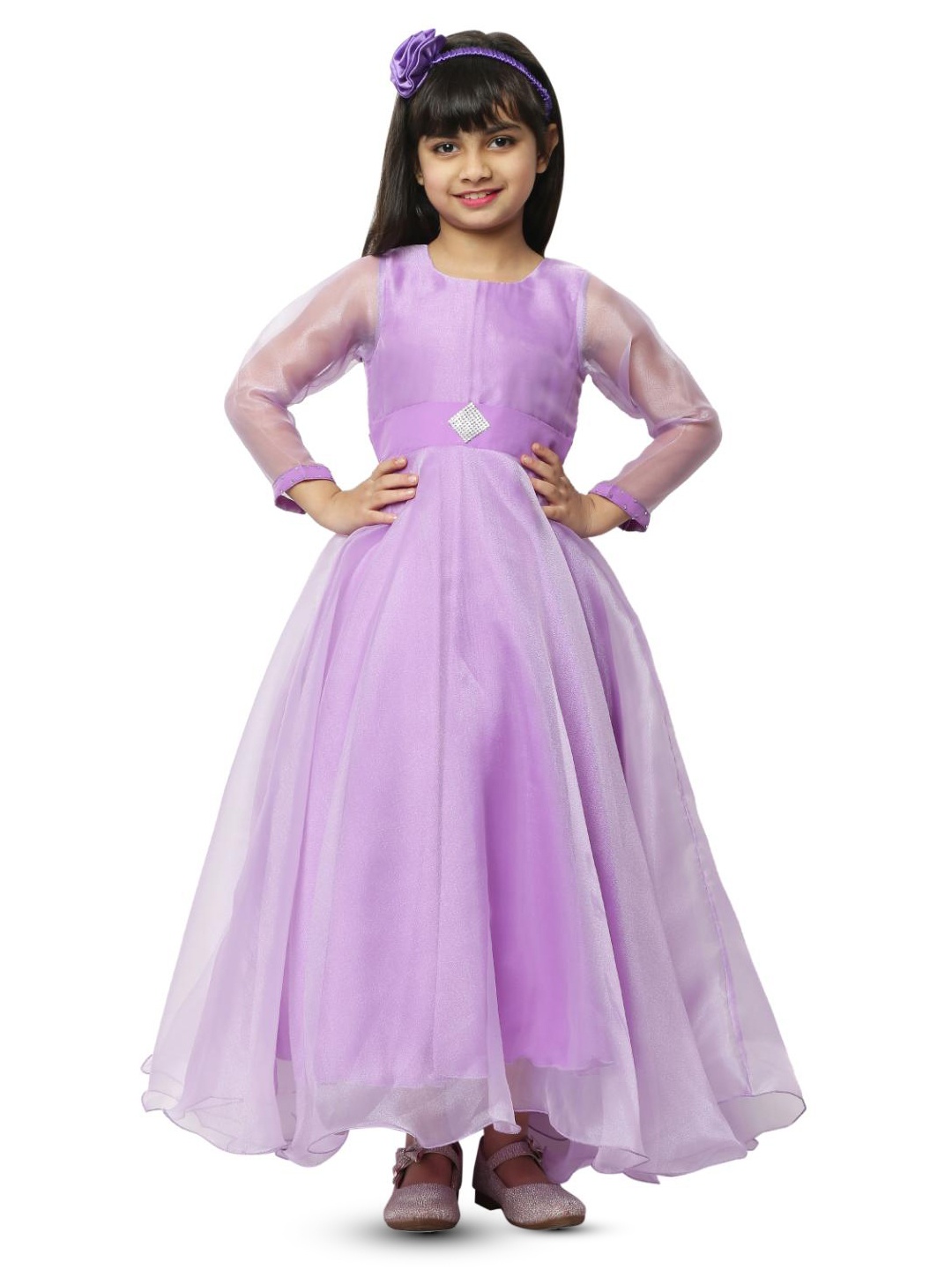 

BAESD Infant Girls Satin Maxi Dress, Lavender