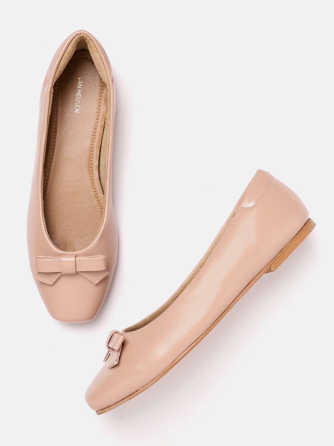 

Van Heusen Women Ballerinas with Bow Detail, Peach
