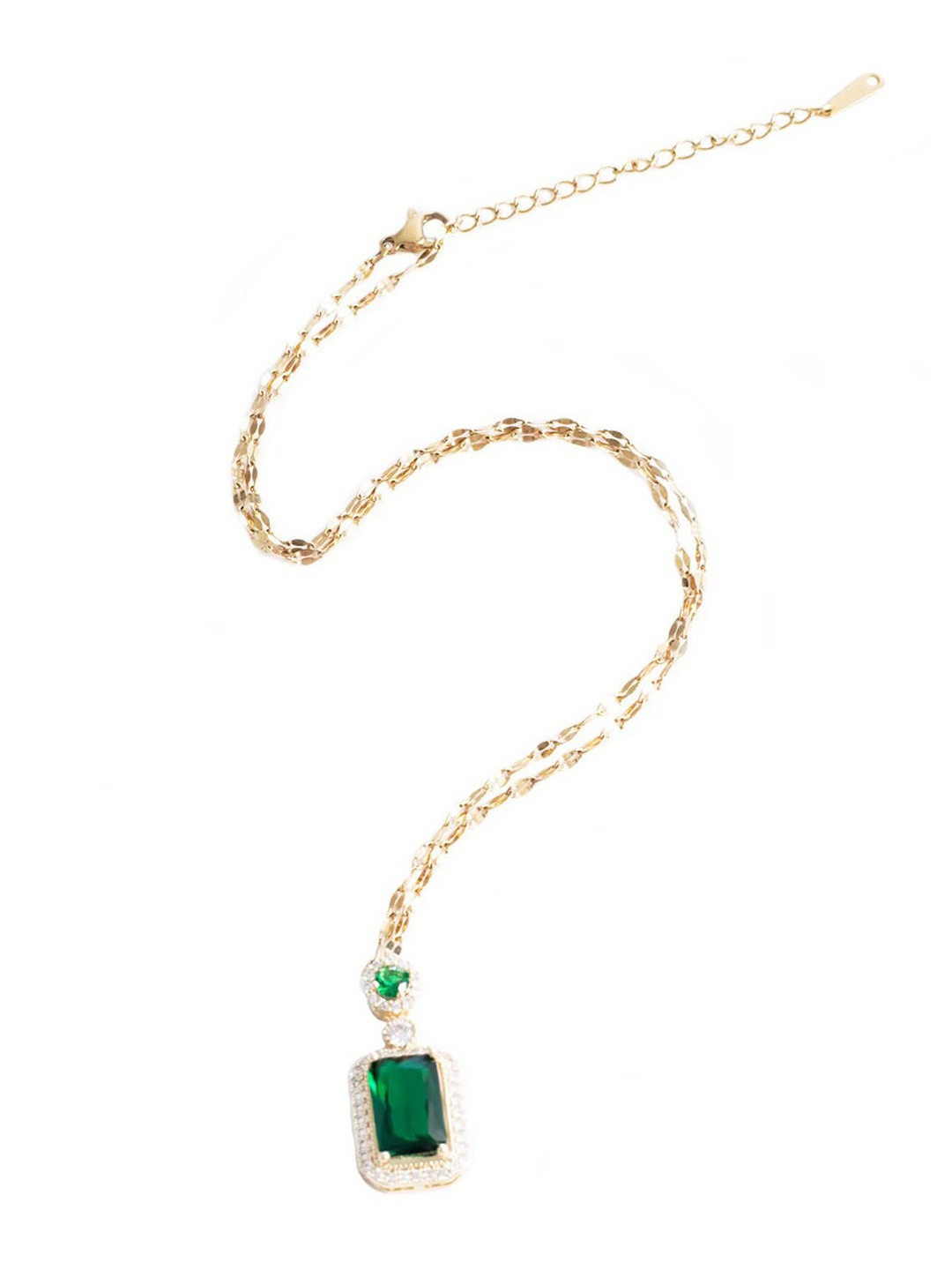 

Krelin Gold-Plated Kundan Studded Pendant with Chain