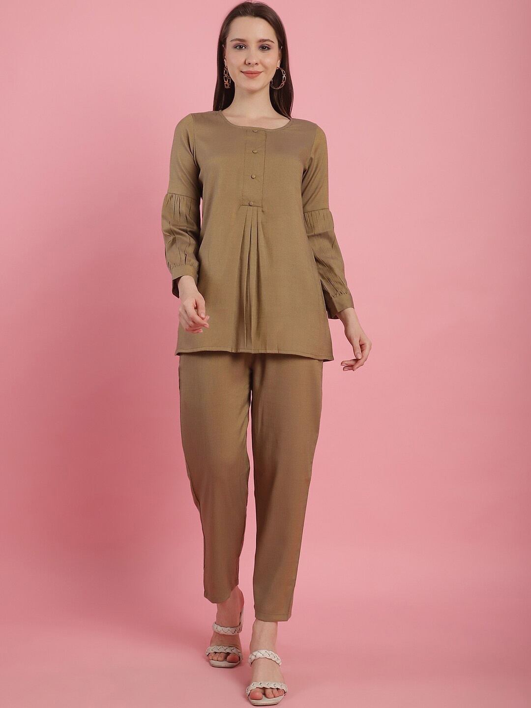 

Prakrti Top & Trousers Co-Ords, Brown