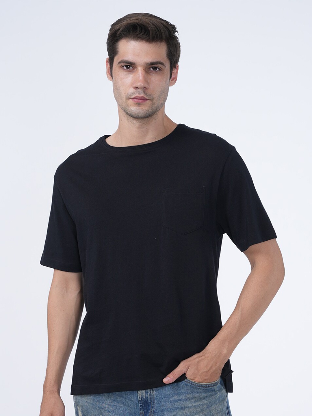 

Masculino Latino Relaxed Fit Cotton T-shirt, Black