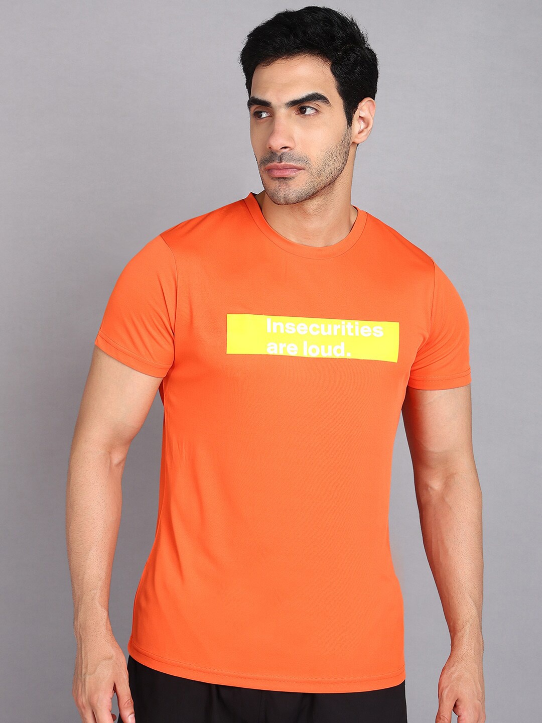 

Slazenger Typography Printed Round Neck T-shirt, Orange