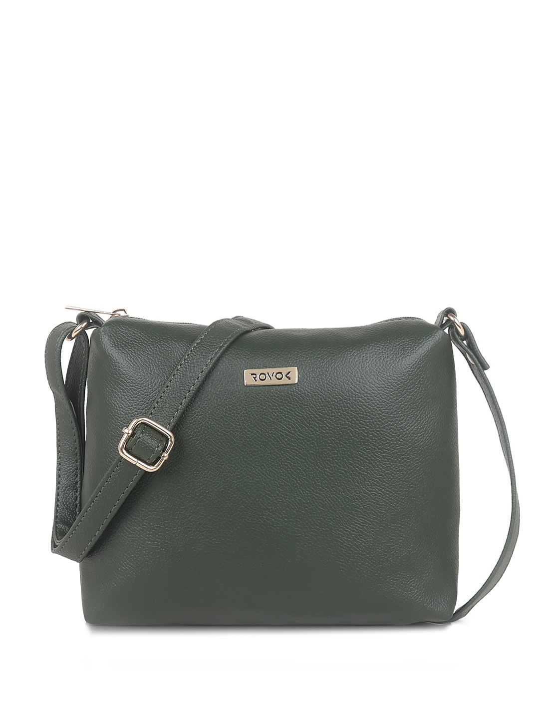 

ROVOK Textured Structured Sling Bag, Green