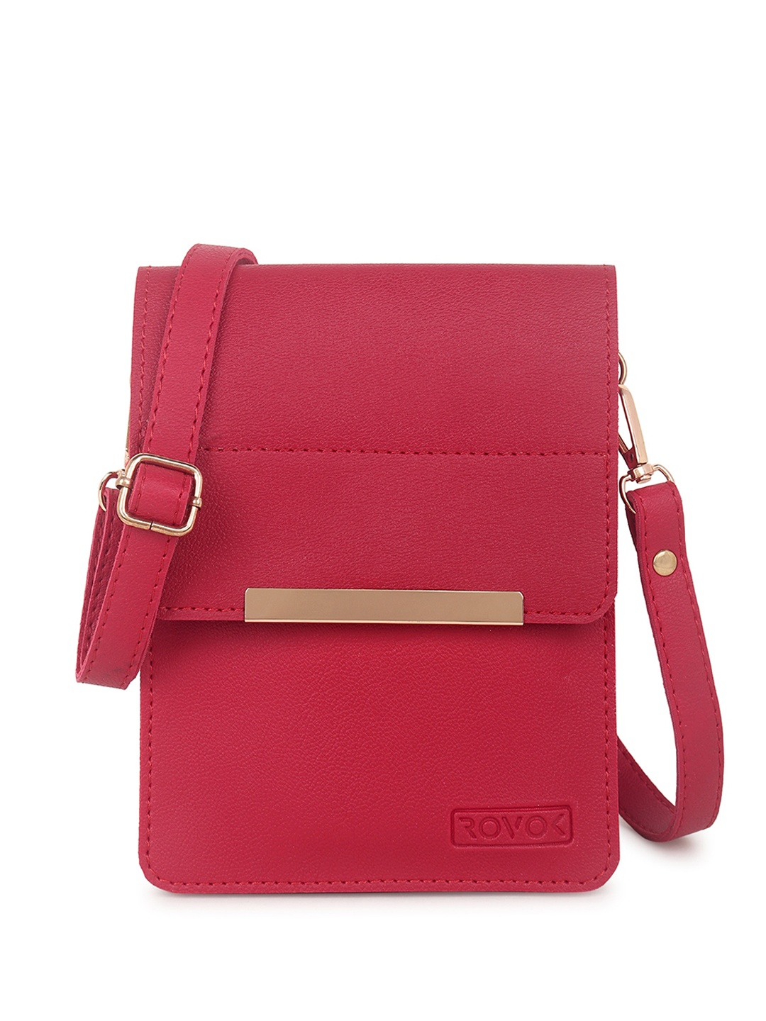 

ROVOK Structured Sling Bag, Red