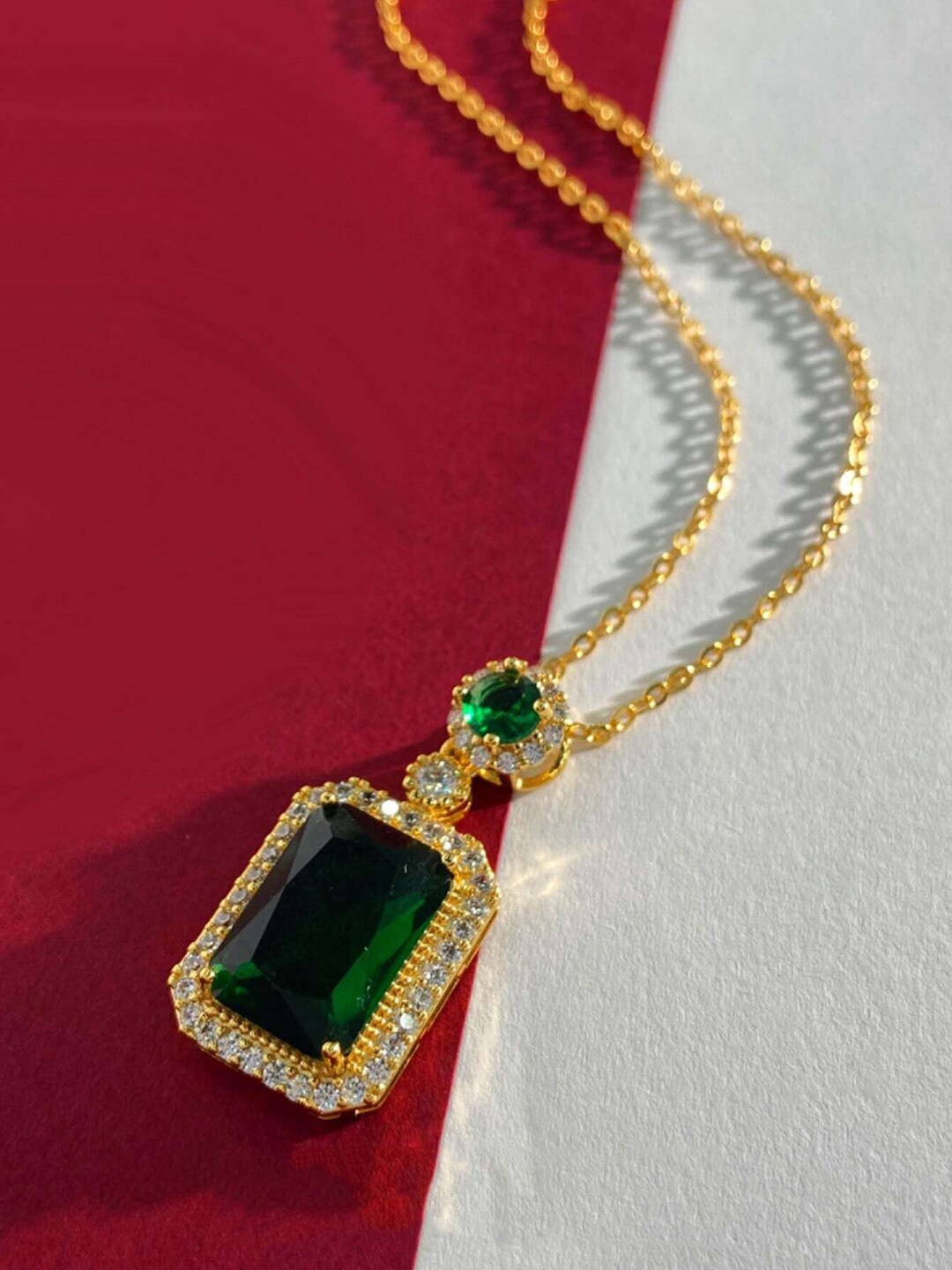 

FIMBUL Gold-plated Stone & Kundan-Studded Necklace