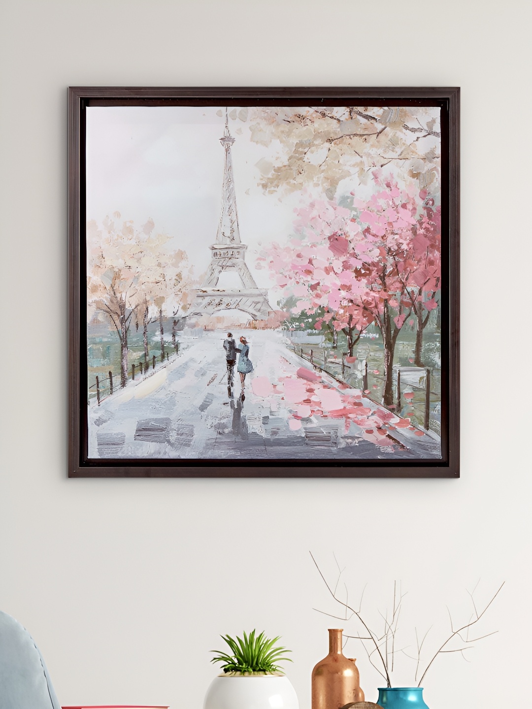 

Home Centre White & Pink Wooden Framed Wall Art