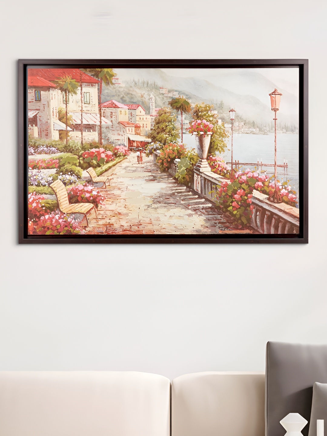 

Home Centre Black & Pink Canvas Wall Photo Frame
