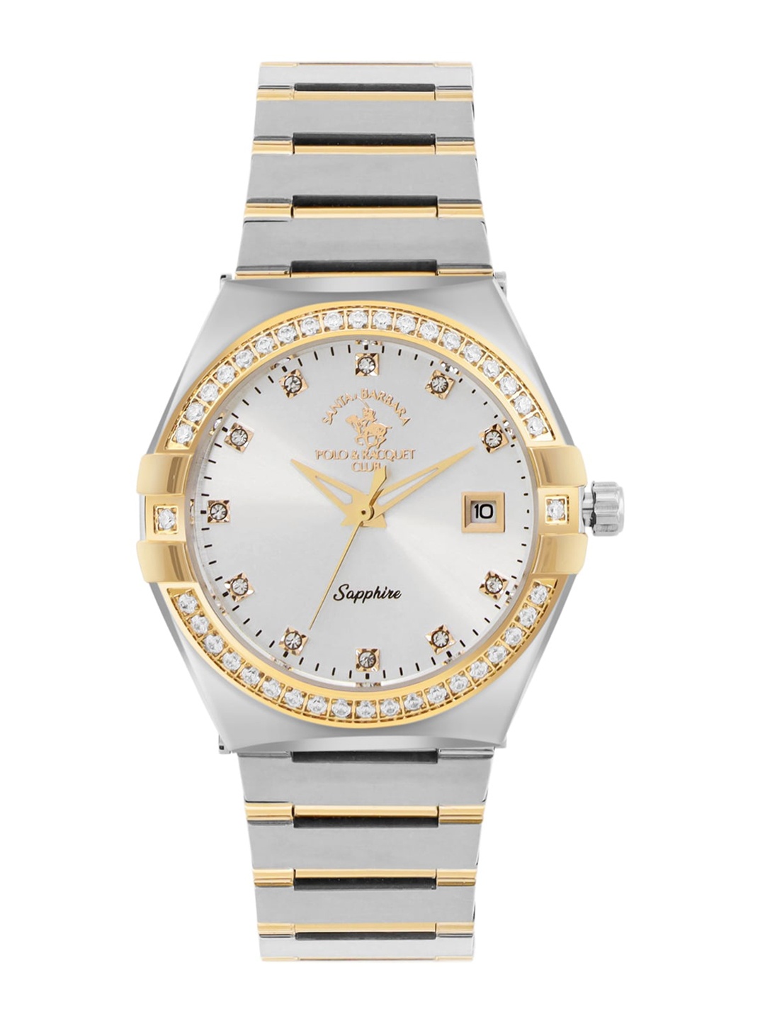 

SANTA BARBARA POLO & RACQUET CLUB Women Bracelet Style Straps Analogue Watch SB.1.10540-3, Silver