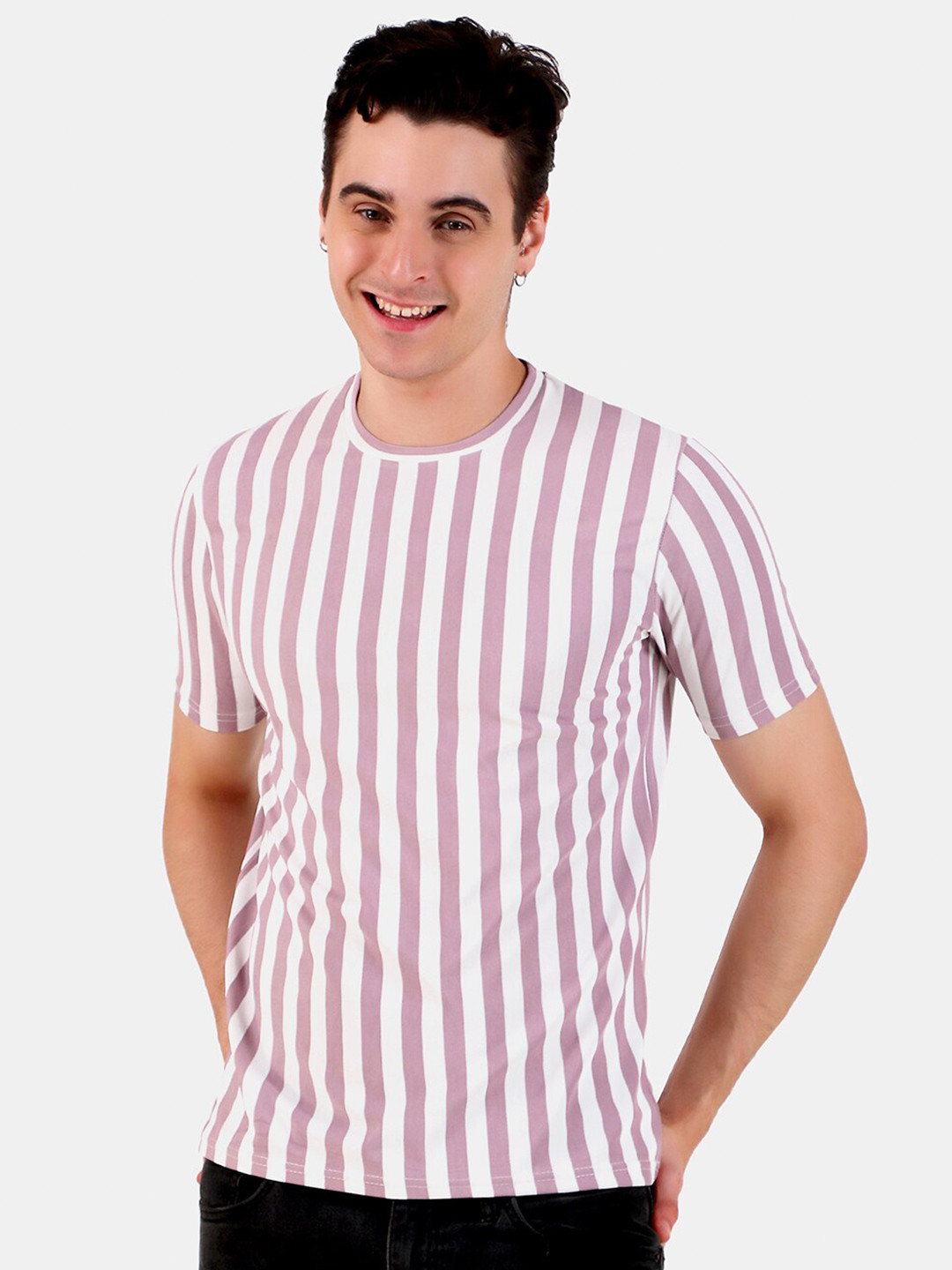 

WELL QUALITY Striped T-shirt, Pink