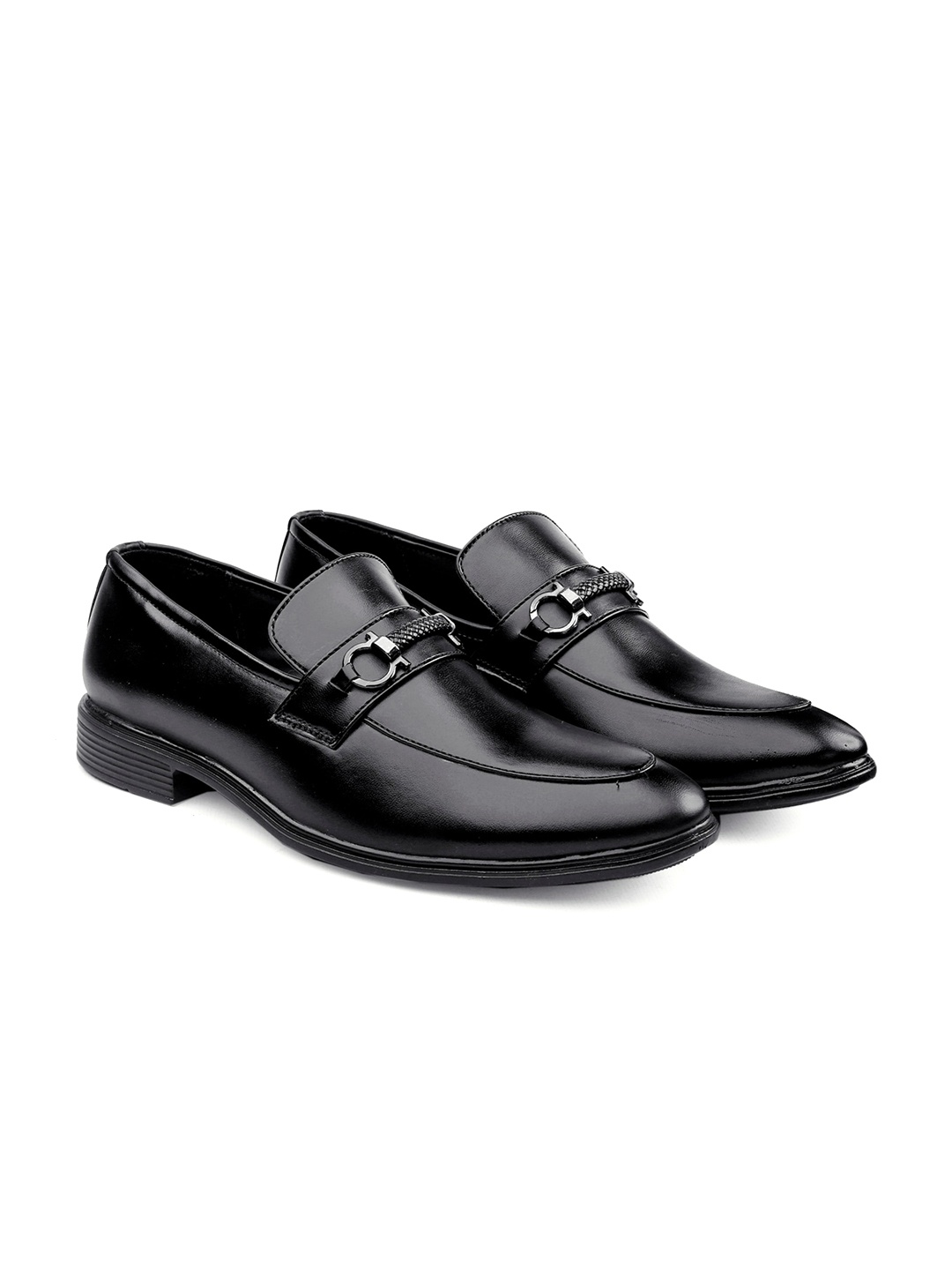 

Bxxy Men Buckle Detailed Formal Loafers, Black