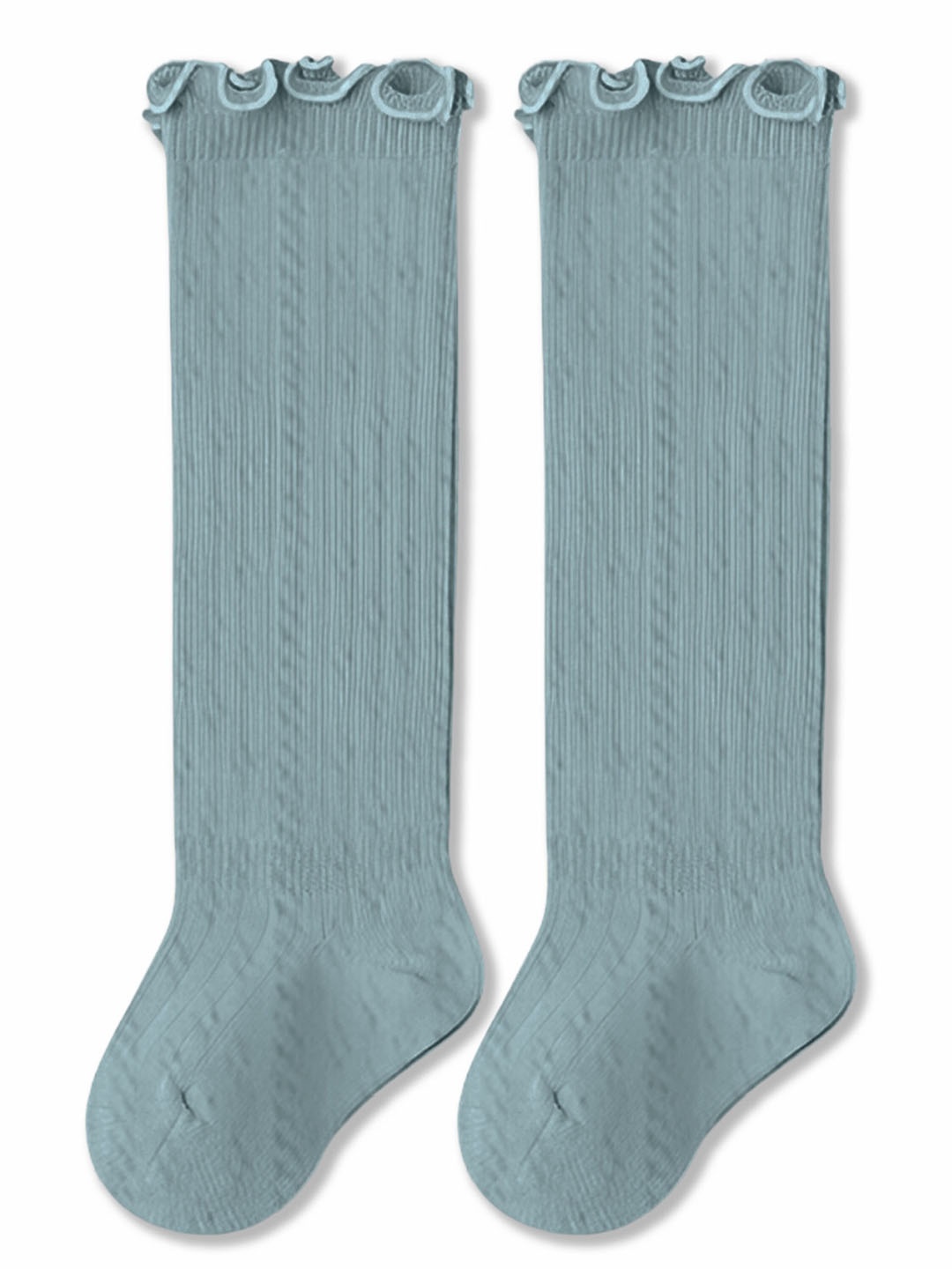 

BAESD Kids Patterned Cotton Calf Length High Socks, Olive