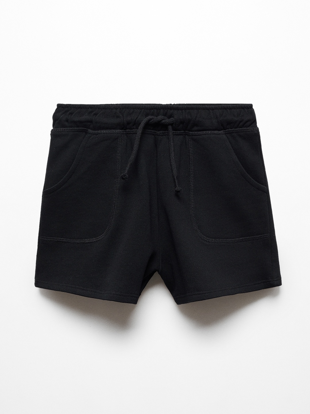 

Mango Kids Girls Pure Cotton Shorts, Black